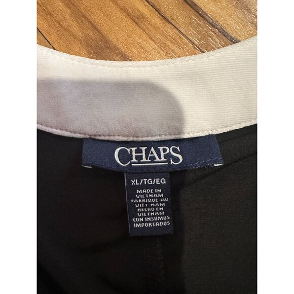 Chaps Black & White Sleeveless Dress – Size XL‎ - Picture 2 of 6